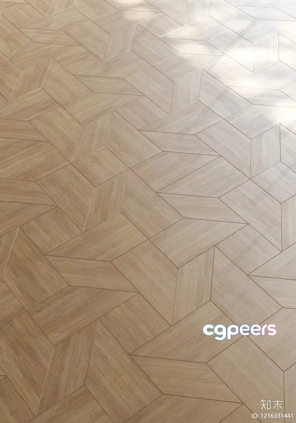 Light Wood Floor 3D Model – 14169 – VRAY Render