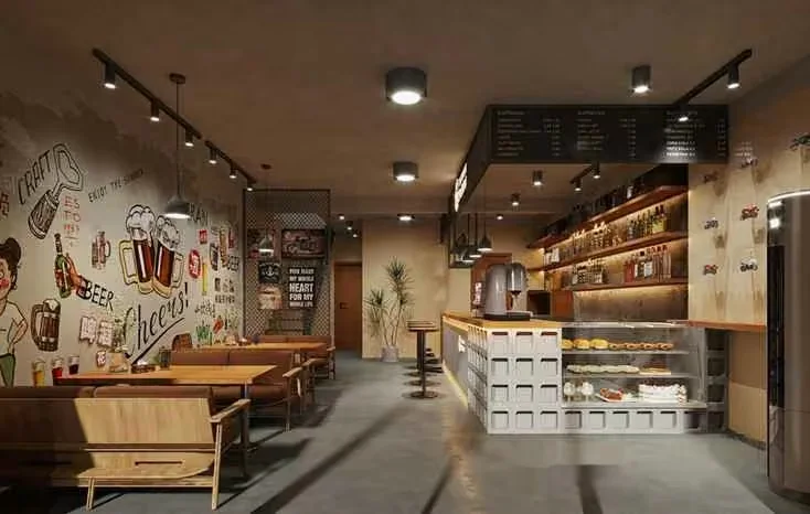 Modern Restaurant Interior 3D Model – 13835 – CORONA Render