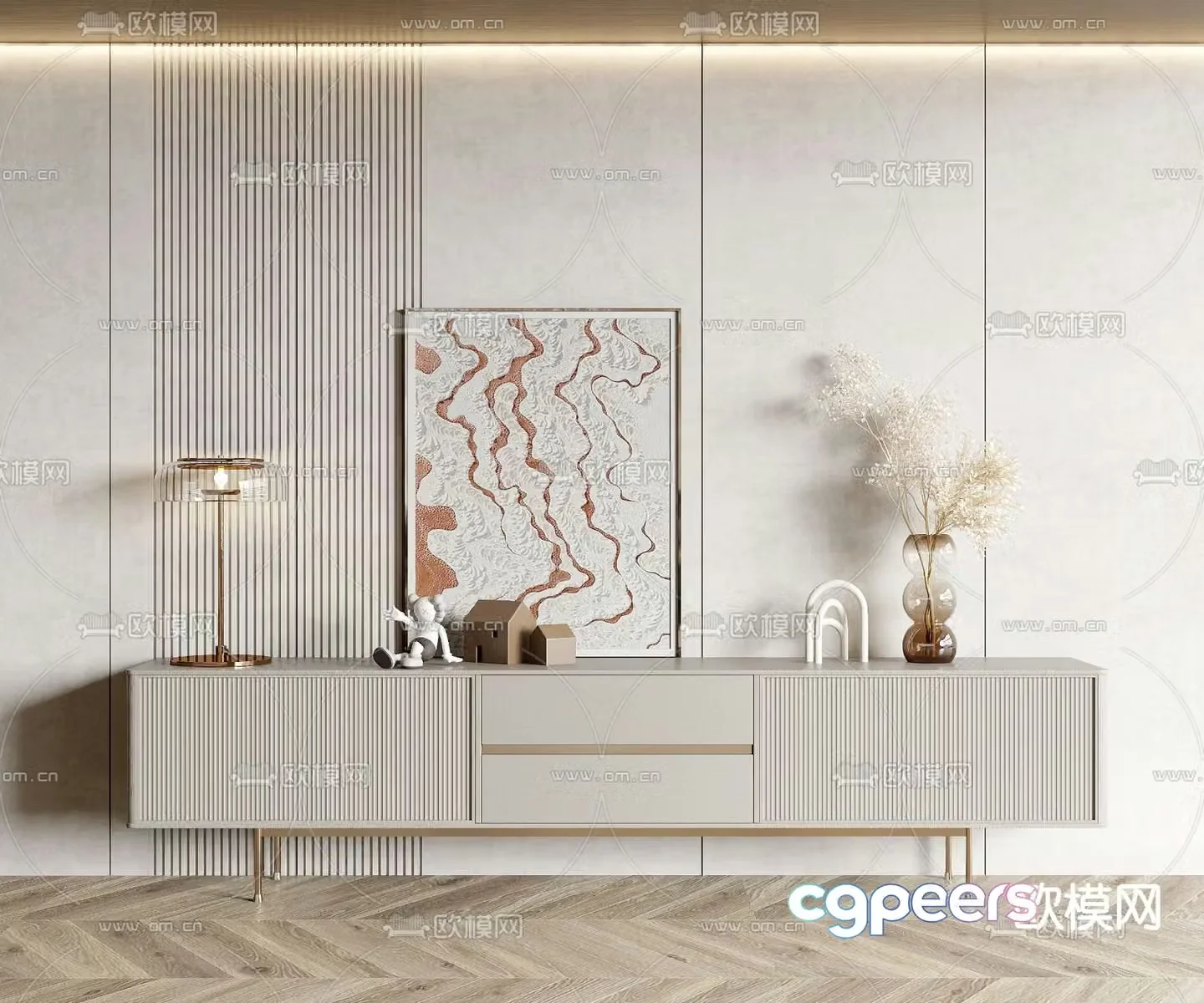 Modern TV cabinet 3d model