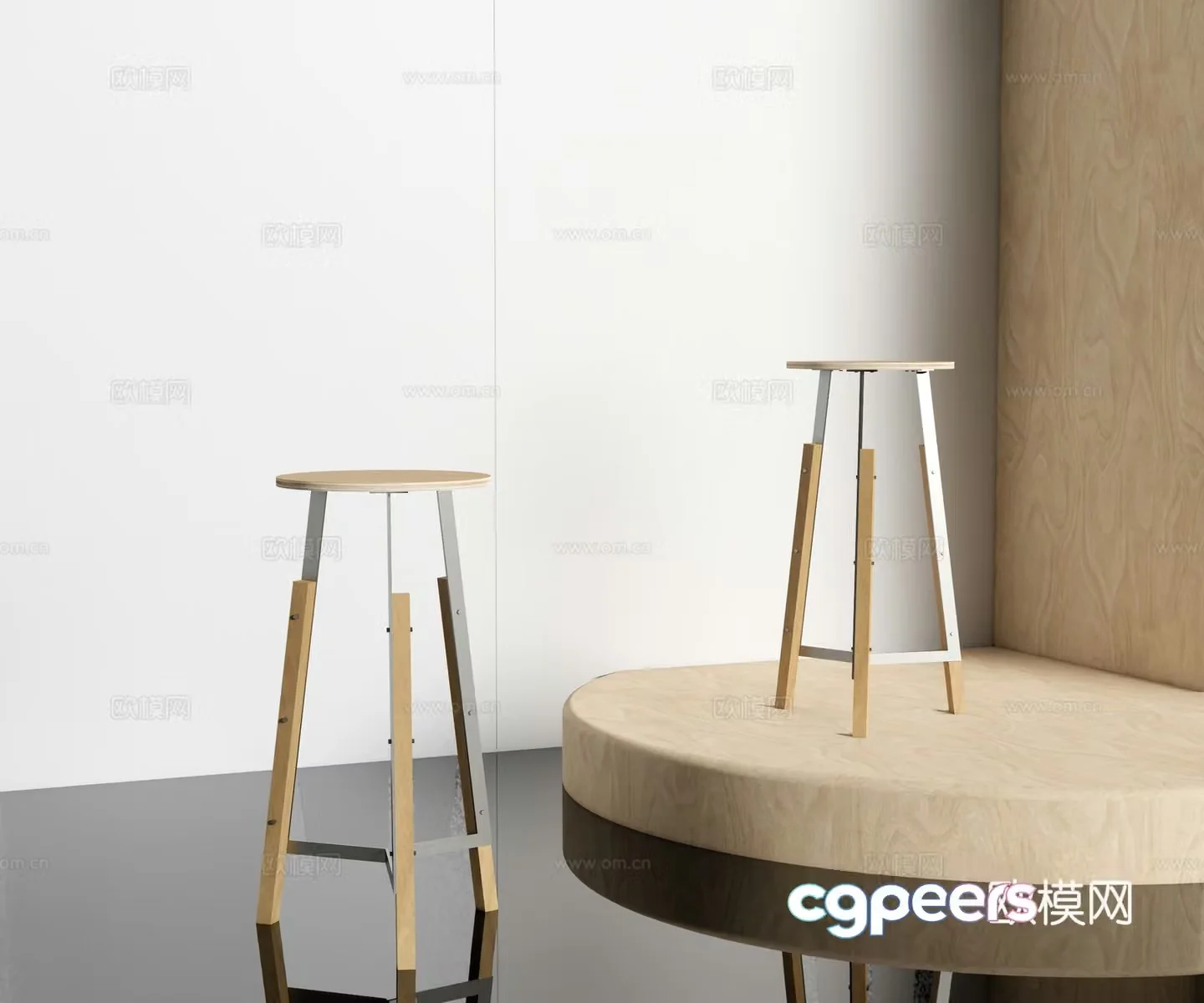 Modern bar stool bar stool 3d model