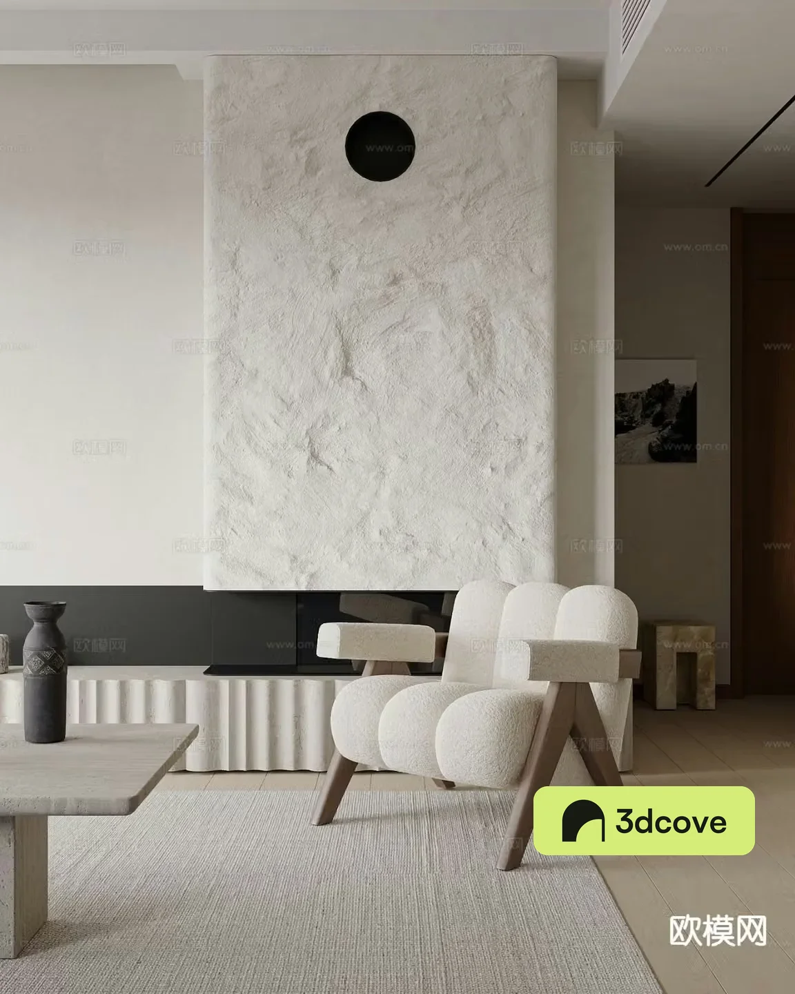 Cream style armchair leisure chair