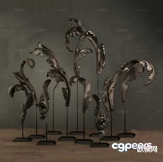 Modern sculpture landscape sculpture landscape sketch 3d model