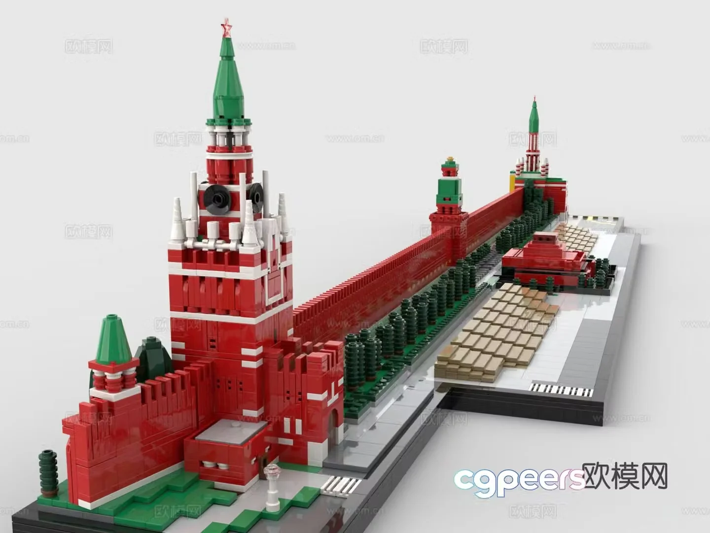 LEGO building blocks toy Kremlin building blocks 3d model