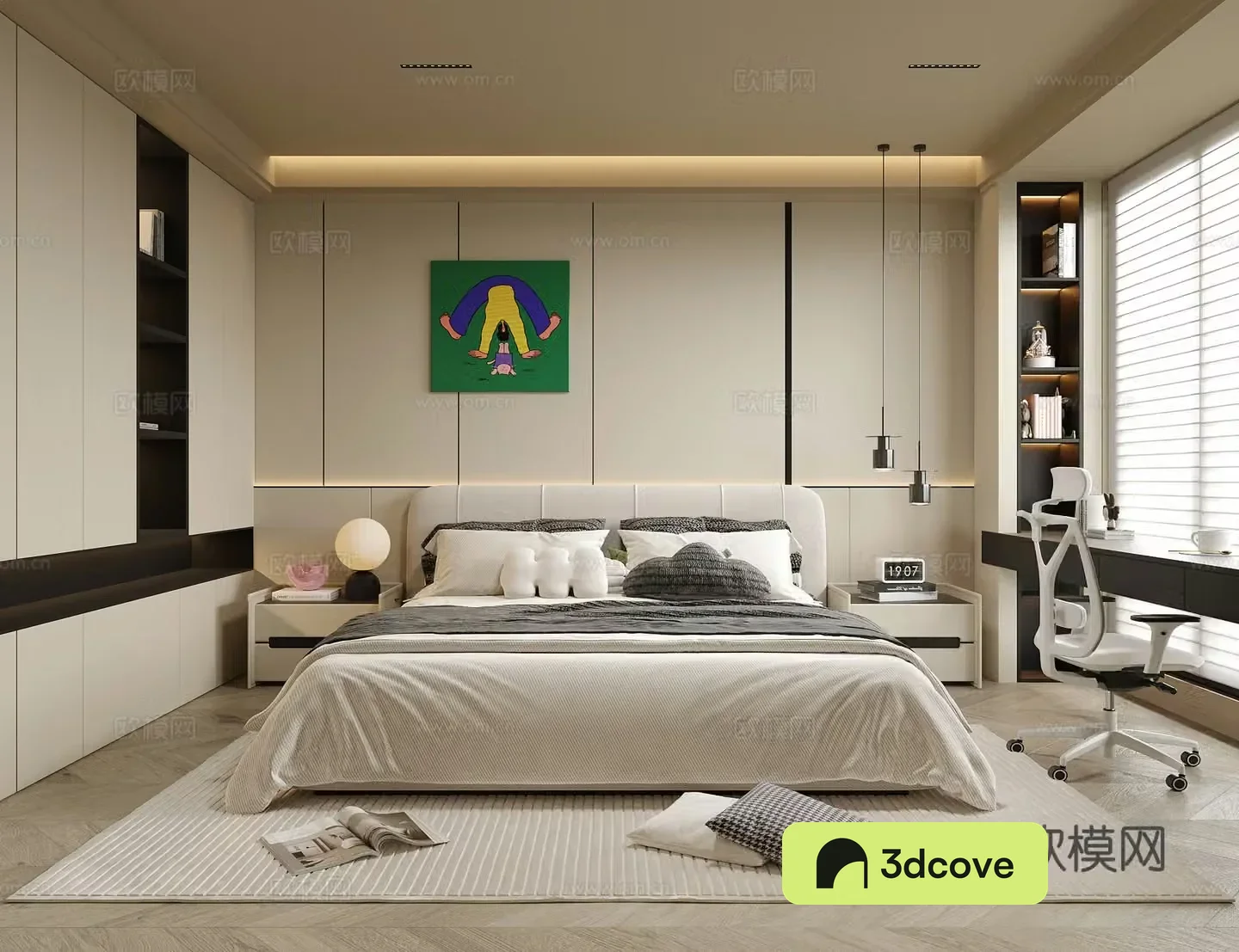 Modern universal children’s room girls room boy room children’s bed