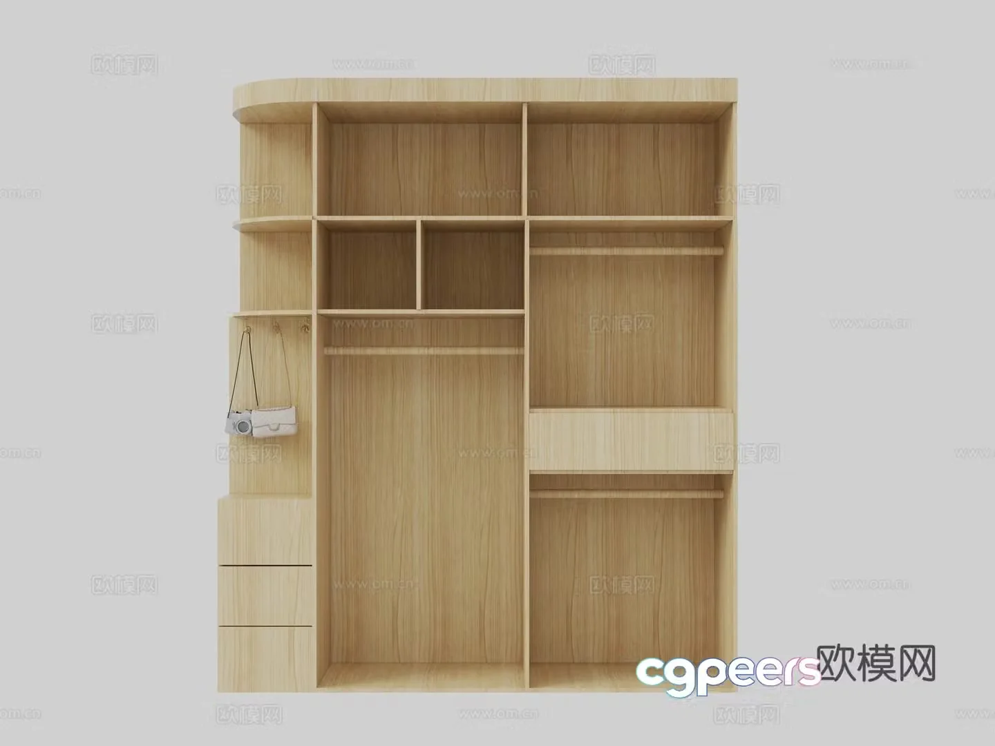 Open wardrobe 3d model