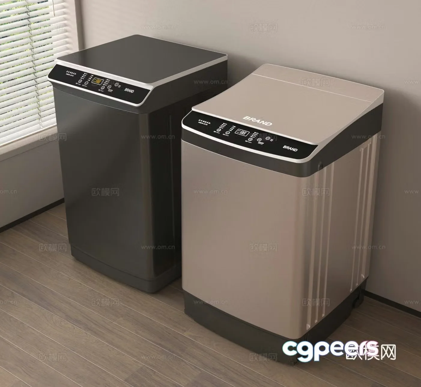 Drum washing machine vertical washing machine 3d model