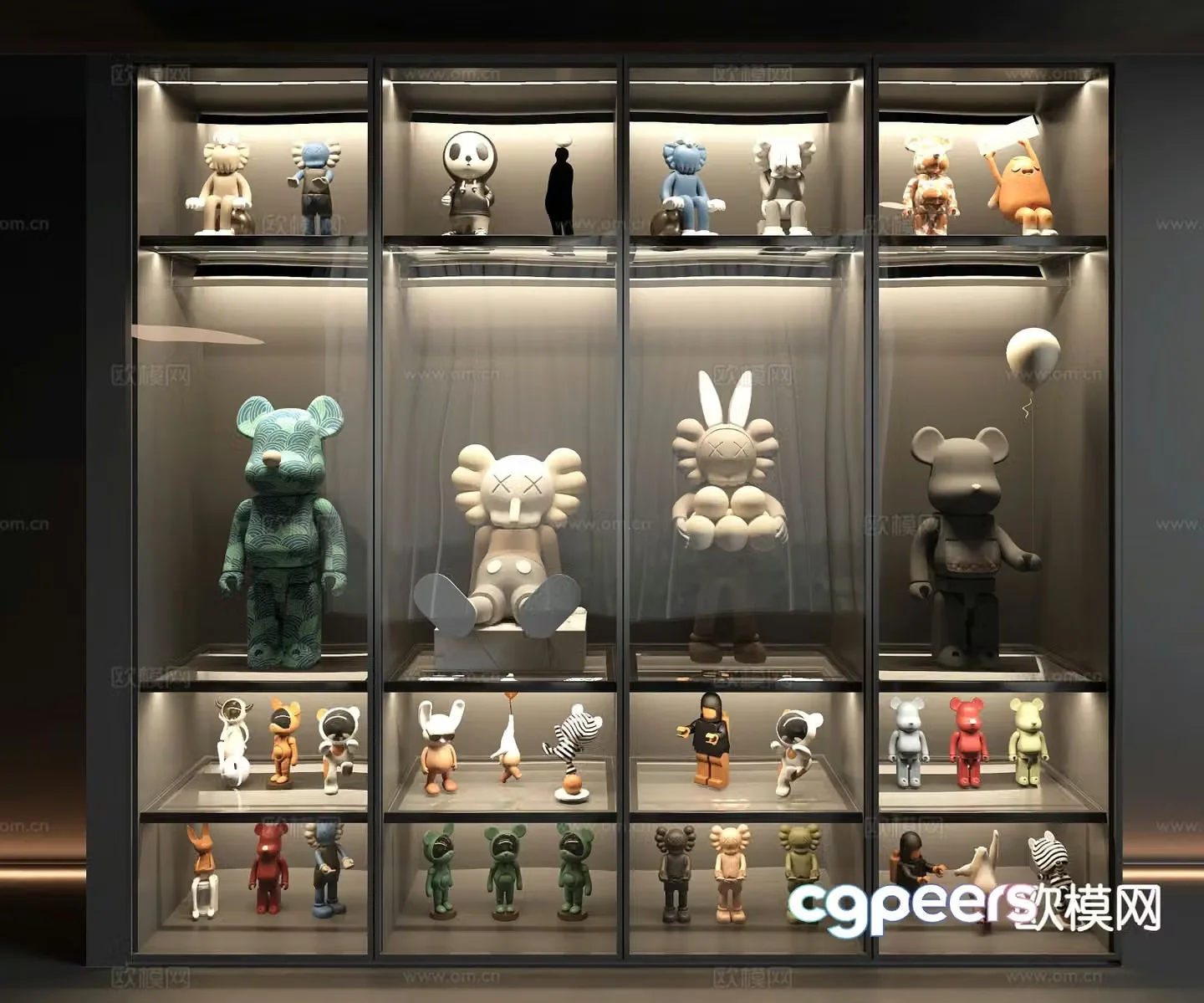Modern hand cabinet decorative cabinet 3d model
