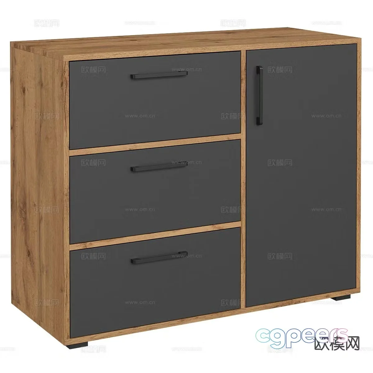 Modern decorative cabinet 3d model