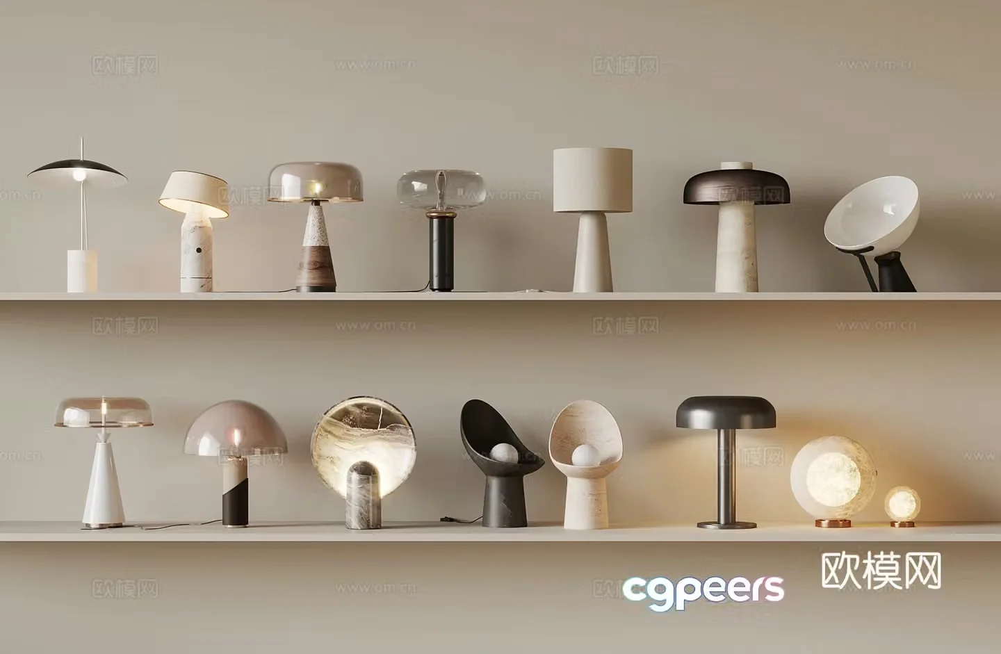 Modern desk lamp 3d model