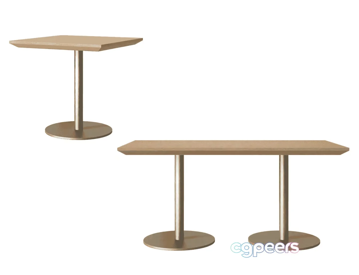 Minimalist Table Set 3D Model – 14317 – VRAY Render
