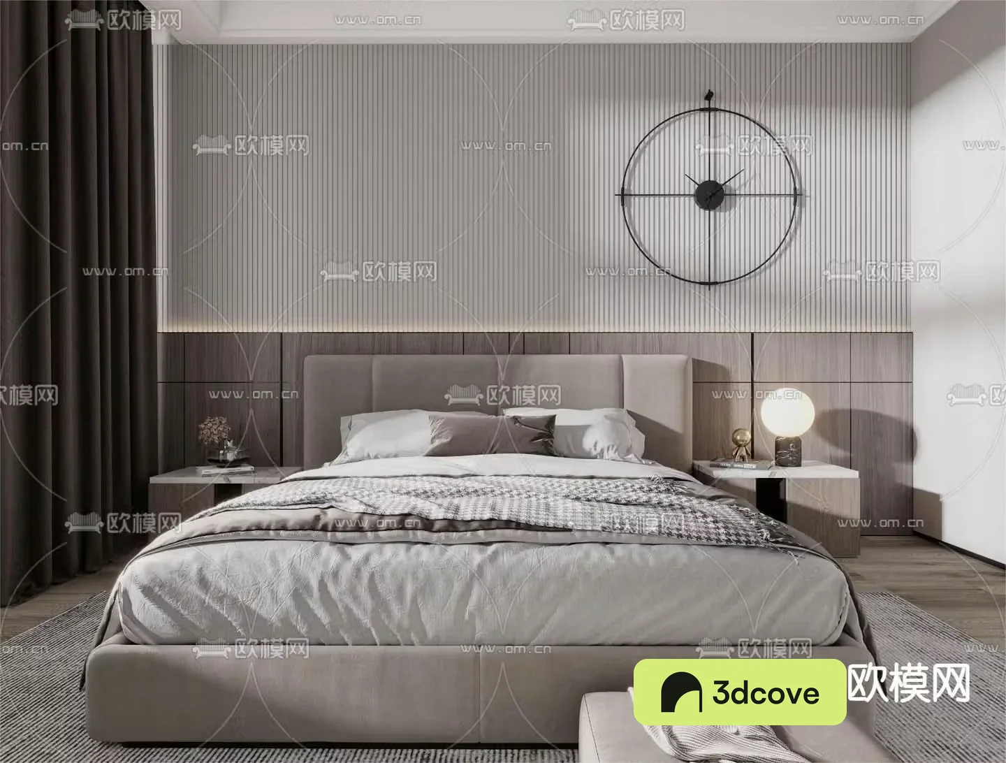 Modern double bed