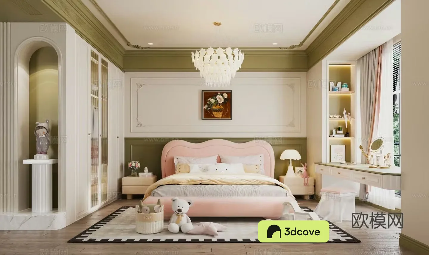 French style children’s room girl’s room