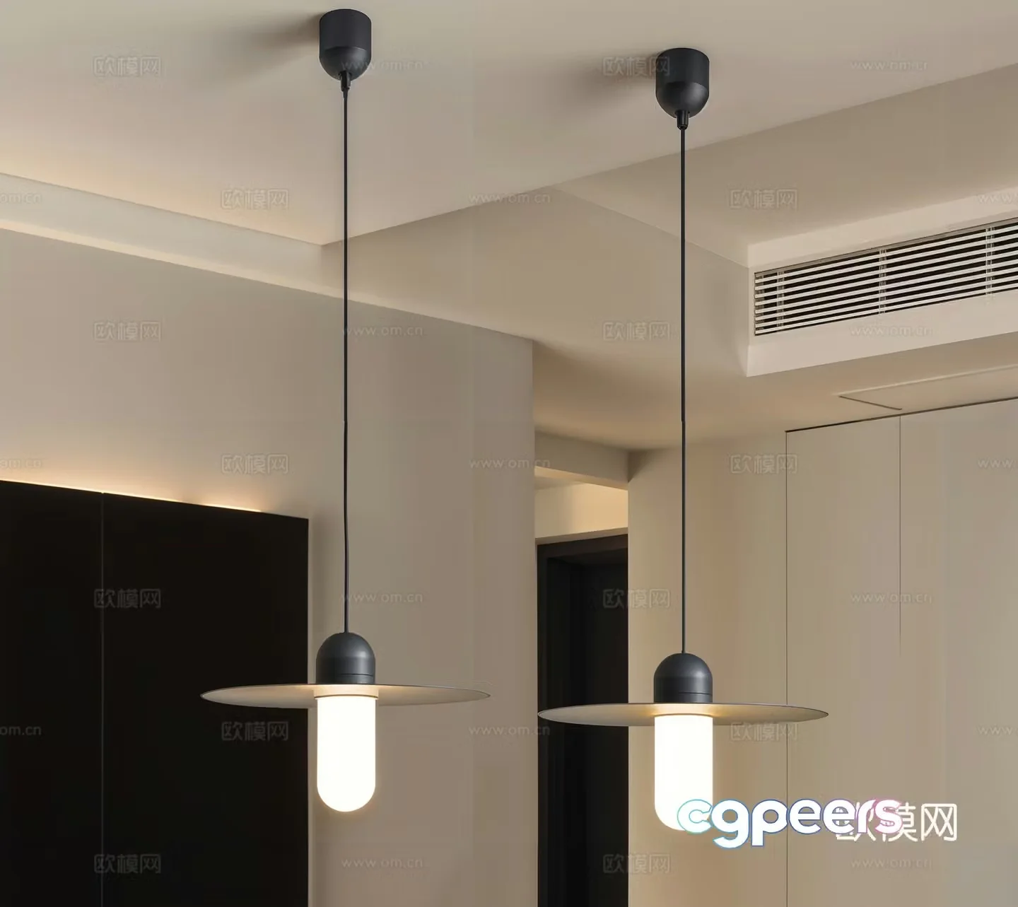 Modern small chandeliers bedside chandeliers restaurant chandeliers 3d model