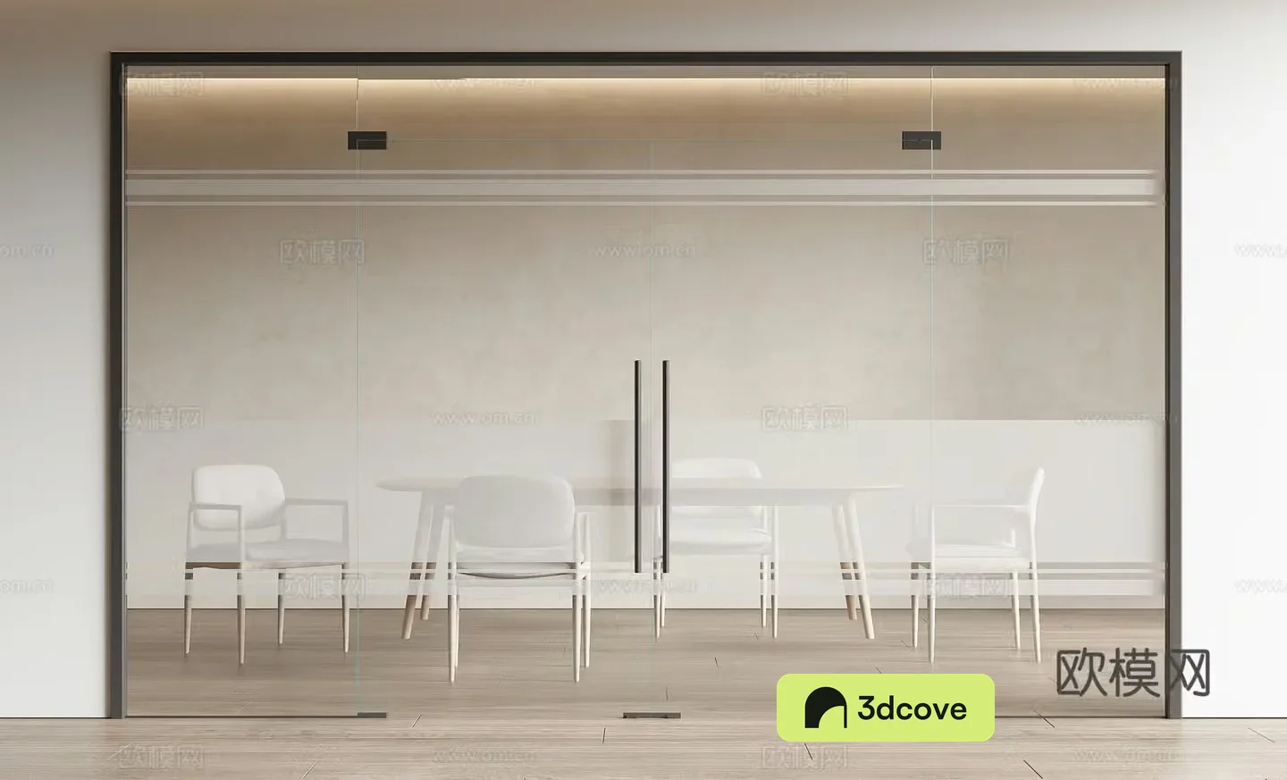 Office door double door high partition glass partition