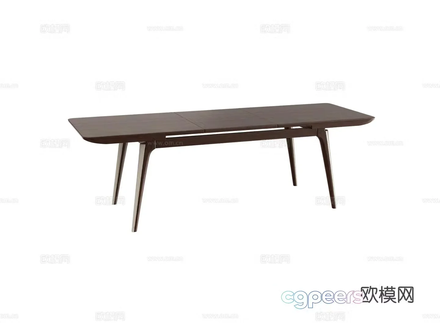 New Chinese style dining table solid wood dining table 3d model