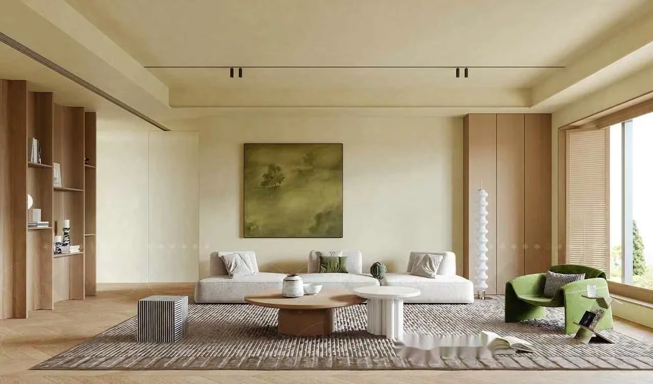 Modern Living Room 3D Model – 10920 – VRAY Render