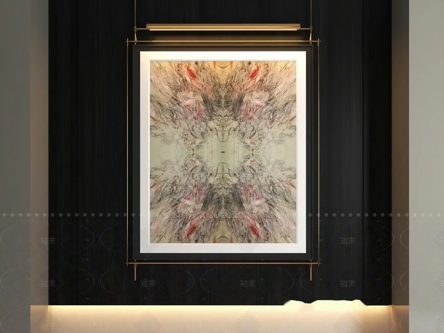 Abstract Art Piece 3D Model – 603 – VRAY Render