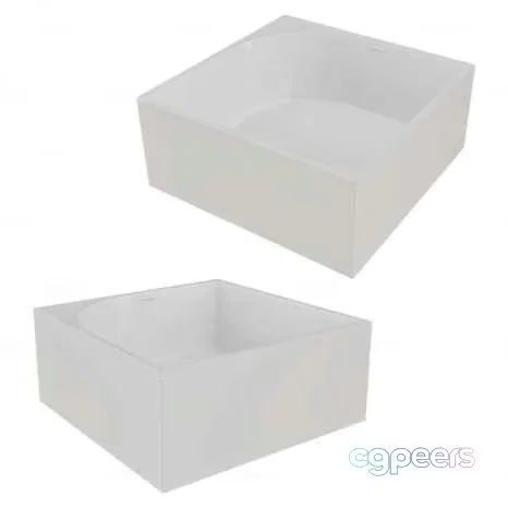 White Plastic Box 3D Model – 7638 – CORONA Render