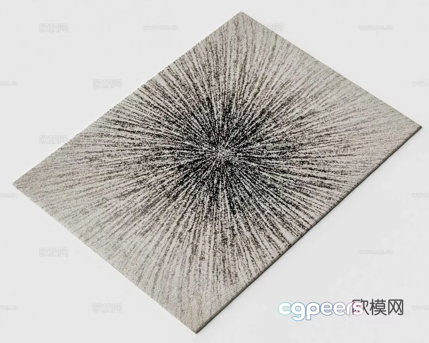 New Chinese carpet Rectangular carpet Fabric carpet Living room carpet Creative carpet 3d model