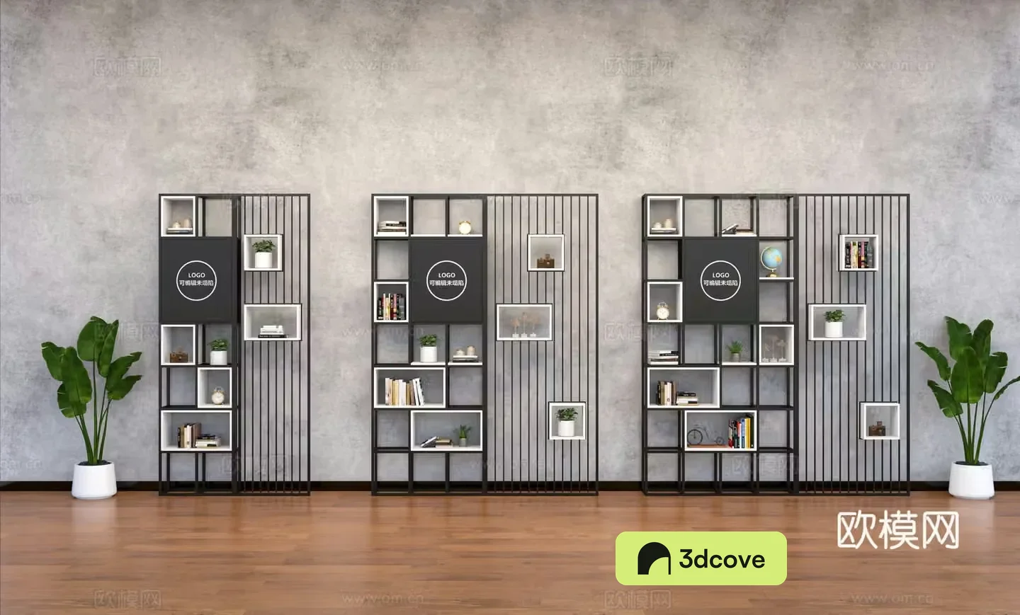 bookshelf bookcase wrought iron partition cabinet