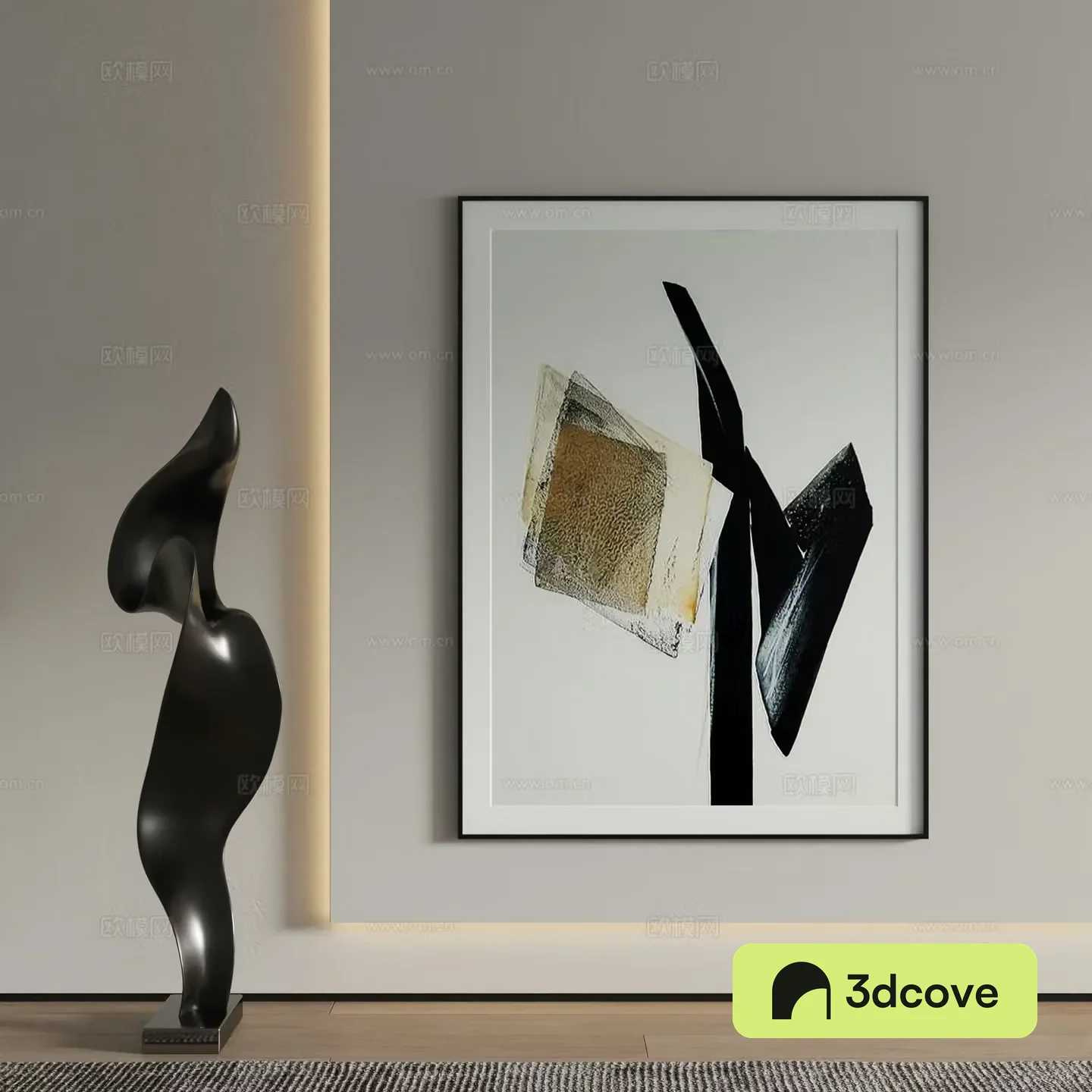 Modern decorative painting texture painting hanging painting