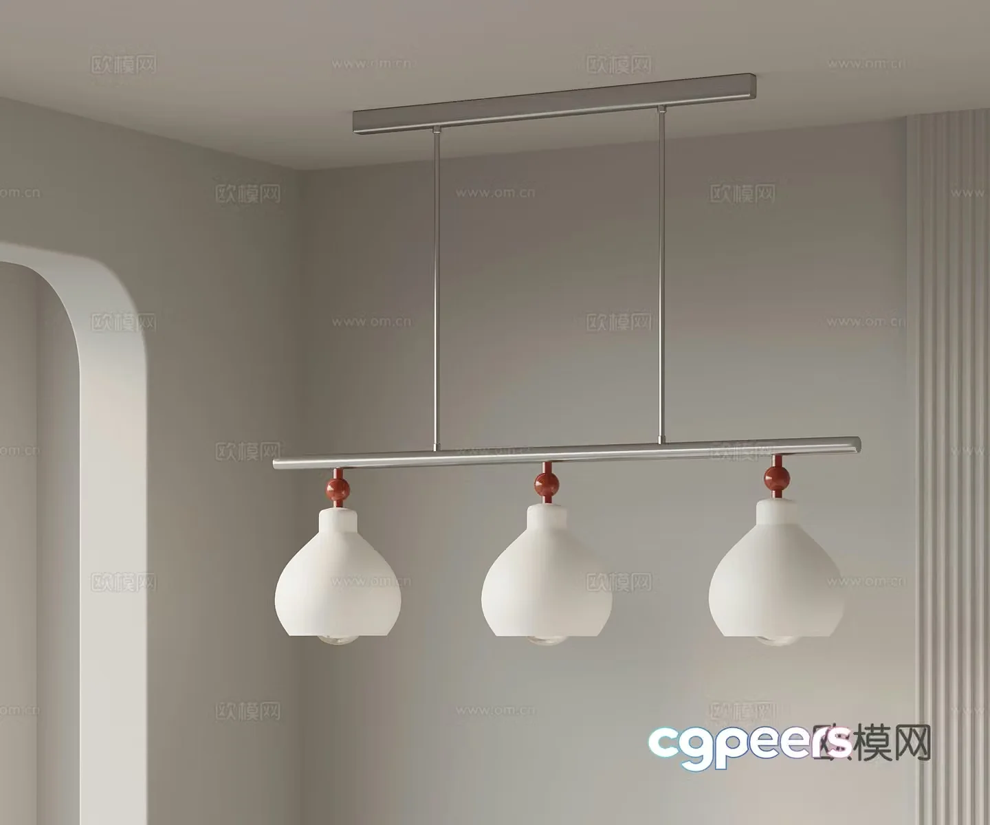 Modern Chandelier Metal Chandelier 3d Model