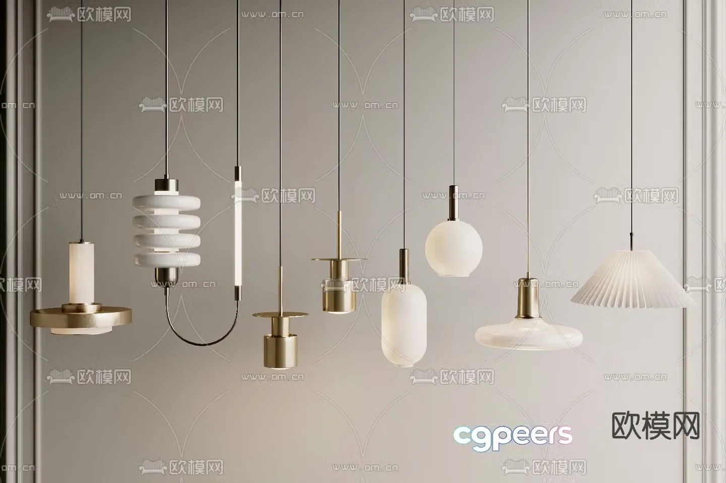 Creative small chandelier 3d model