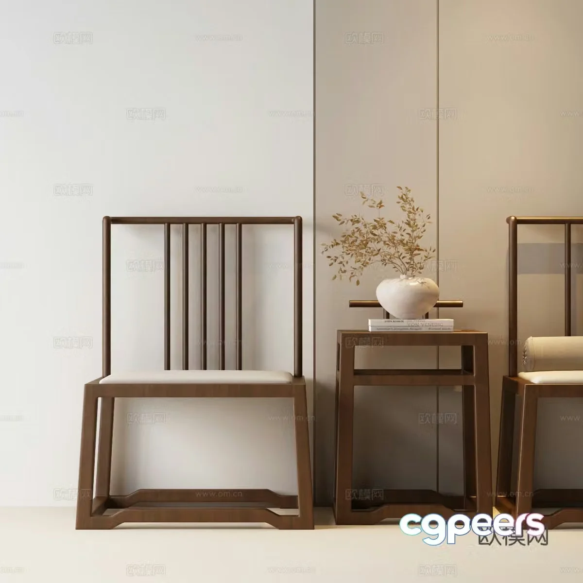 New Chinese style leisure chair Song’s leisure chair 3d model