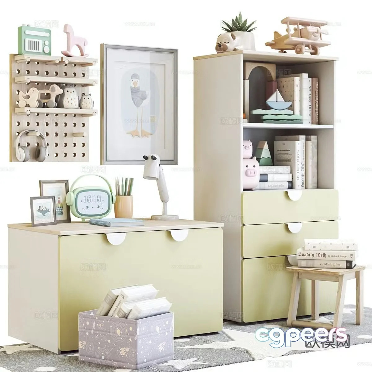 Children’s cabinet toy 3d model