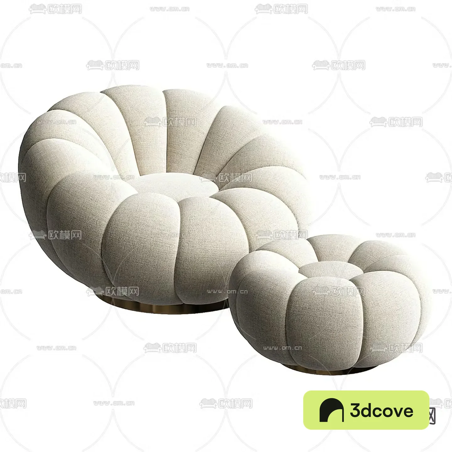 NOHO HOME modern fabric leisure chair
