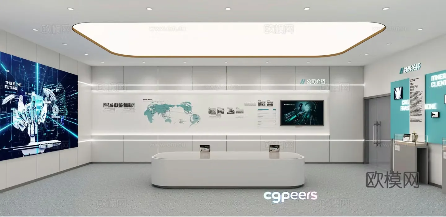 3D model of science and technology exhibition hall