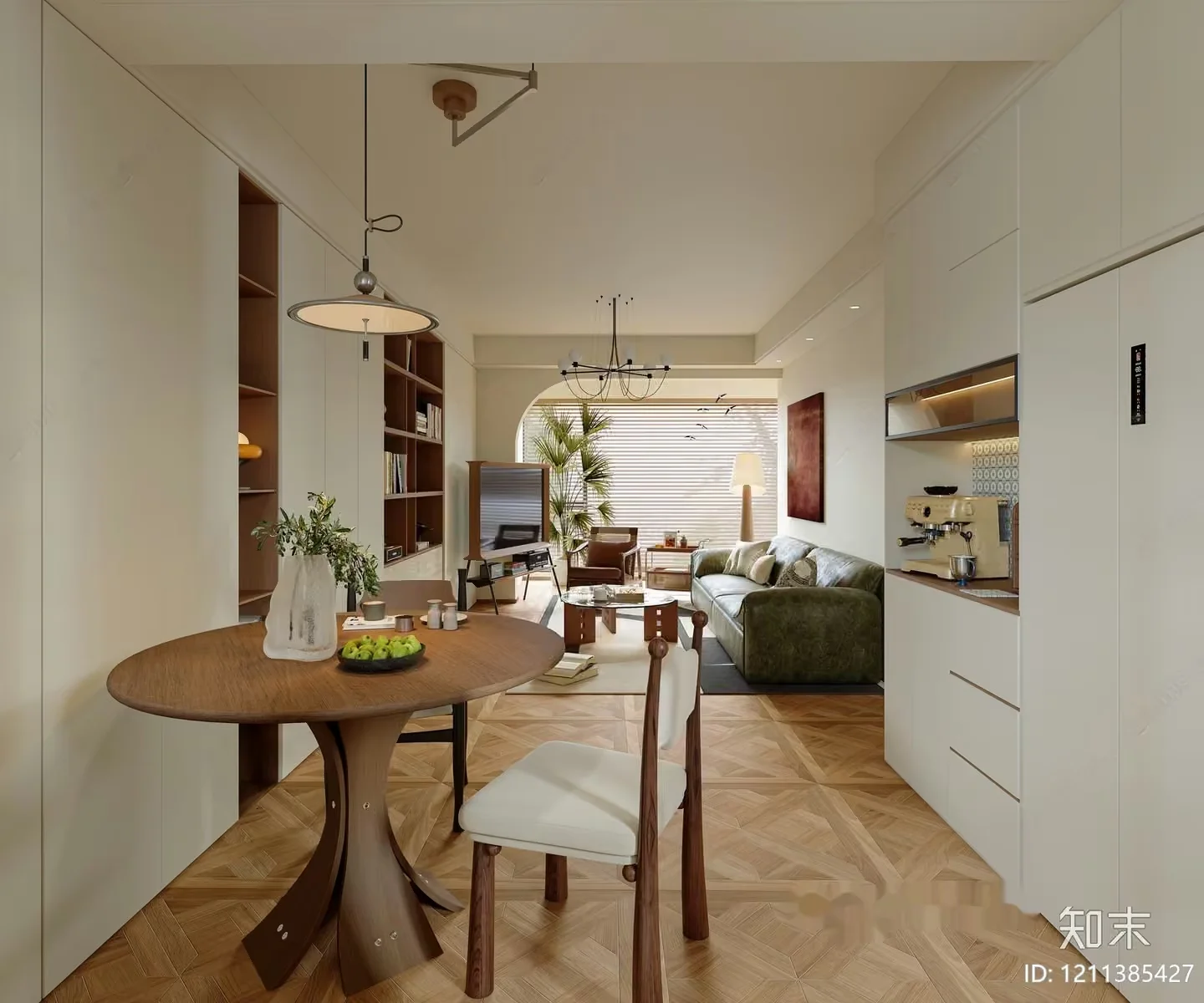 Modern Living Room 3D Model – 19249 – VRAY Render