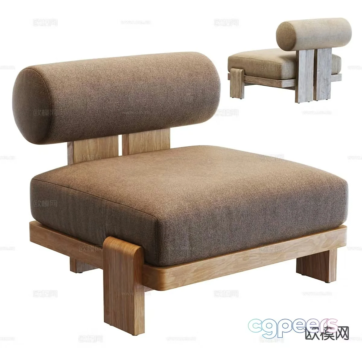 Modern single sofa sofa chair 3d model