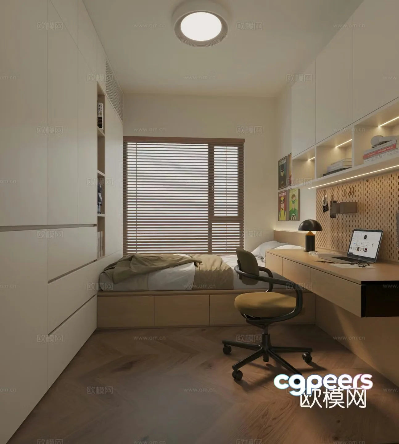 Medium style children’s room 3D model