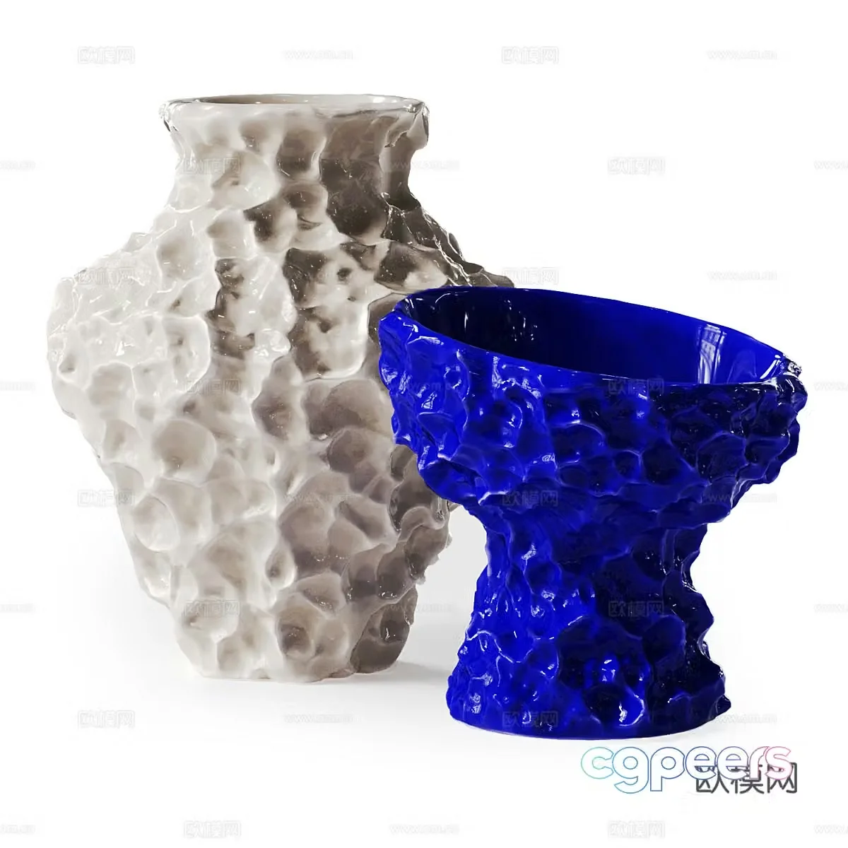 Textured michurumi vase 3d model