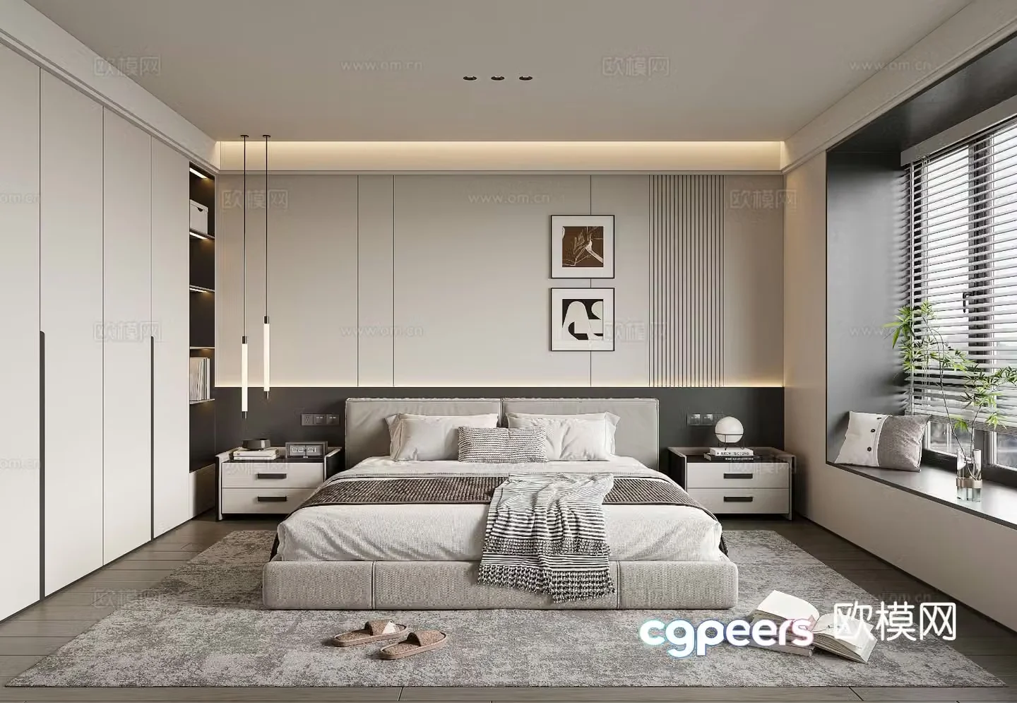 Modern bedroom 3d model