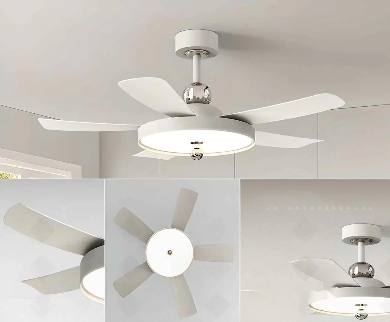 Modern Ceiling Fan 3D Model – 10448 – CORONA Render