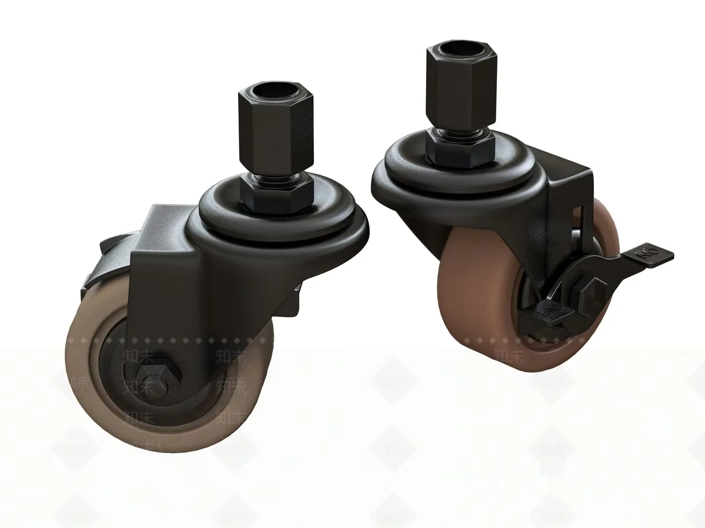 Casters 3D Model – 7848 – VRAY Render