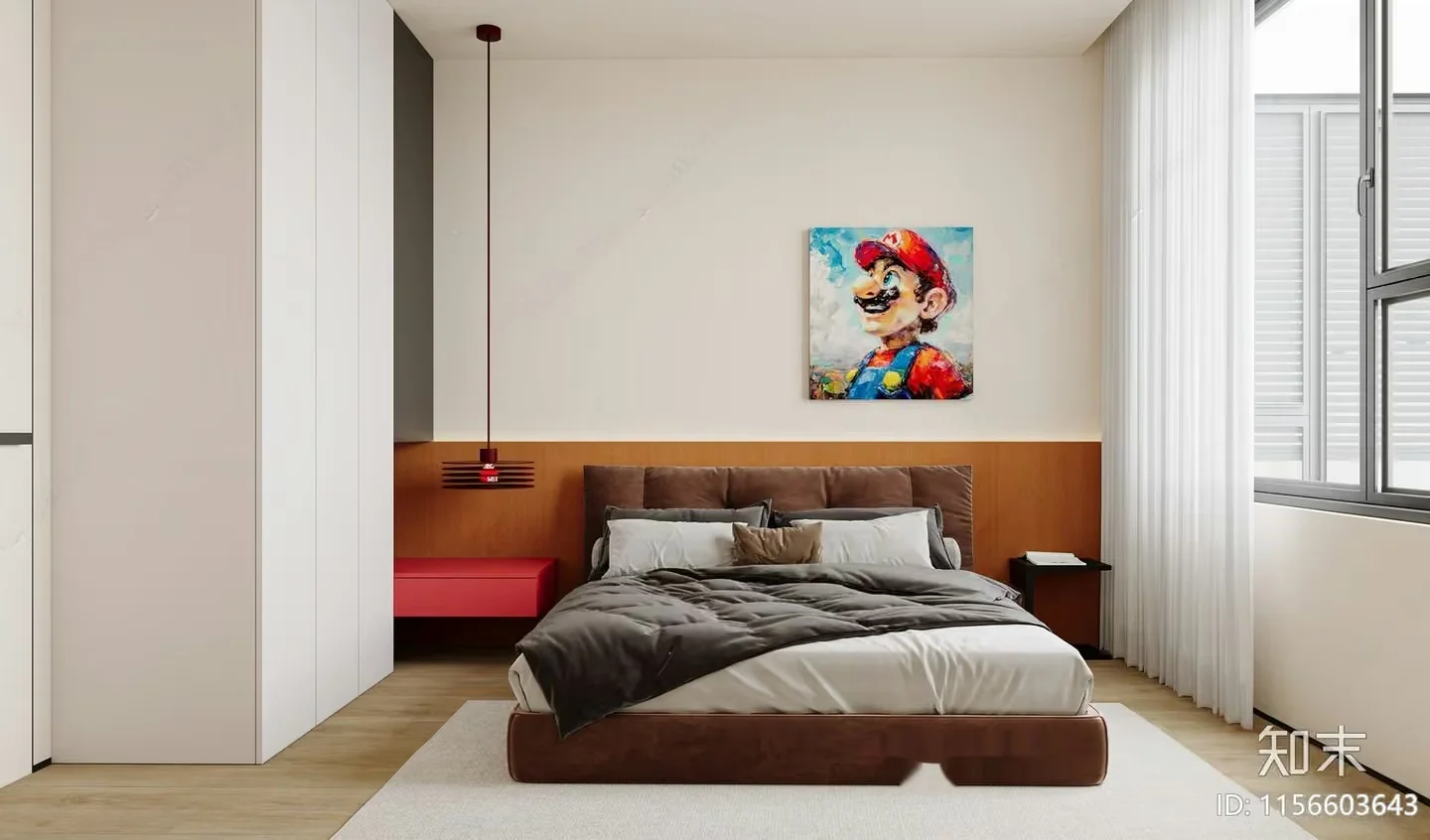 Cozy Bedroom 3D Model – 11863 – VRAY Render