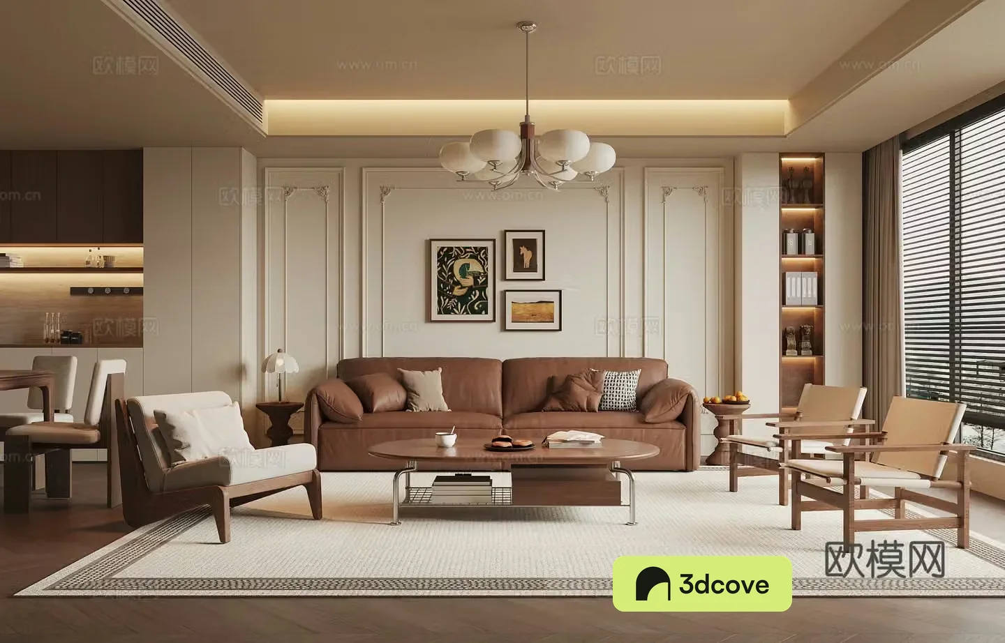 Wasabi Middle Style Inn Restaurant 3D Model