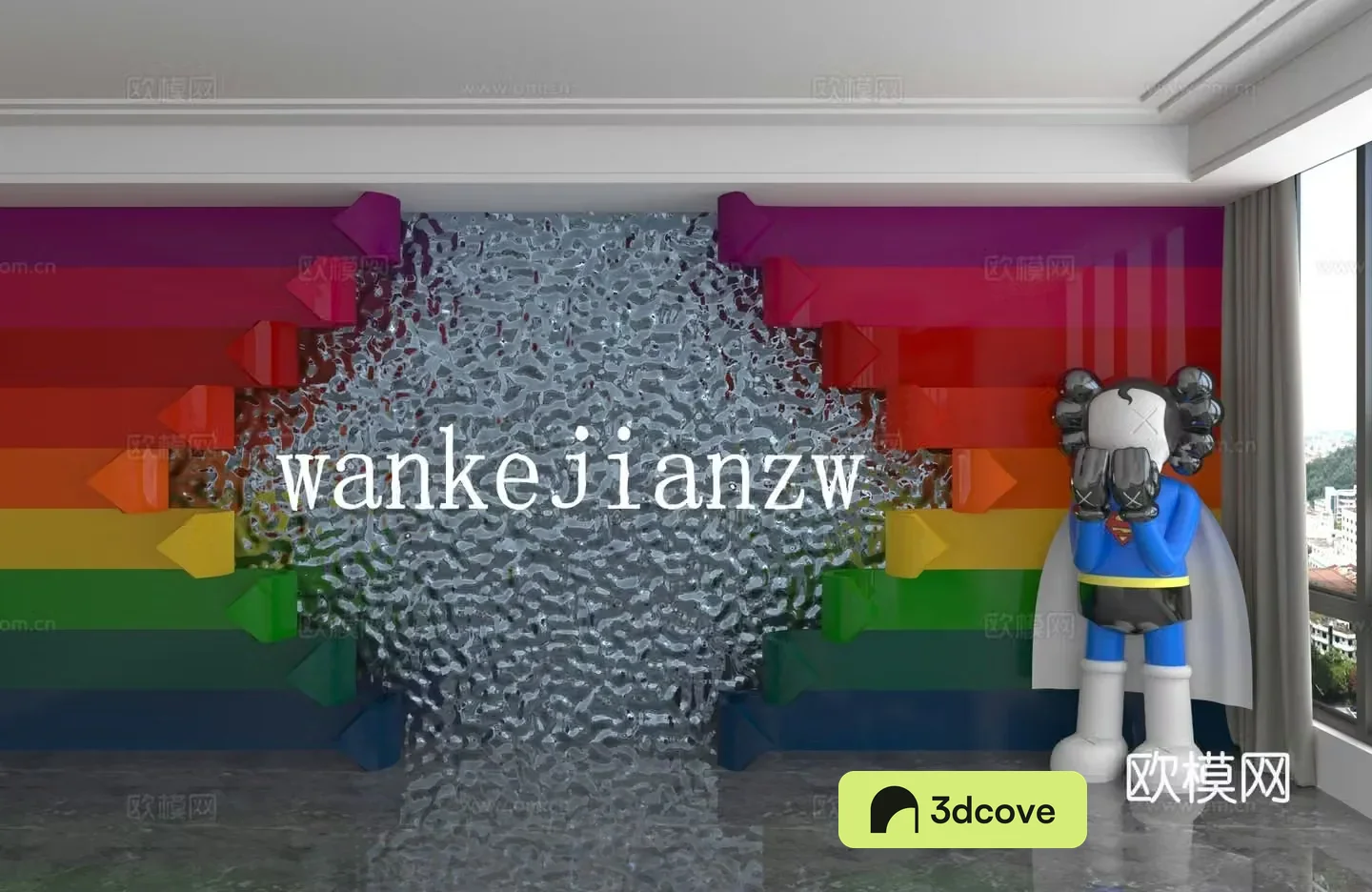 Modern background wall