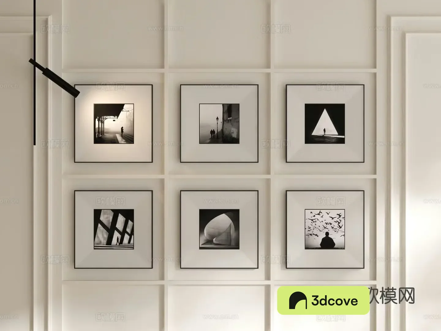 Decorative painting black and white painting art painting hanging painting