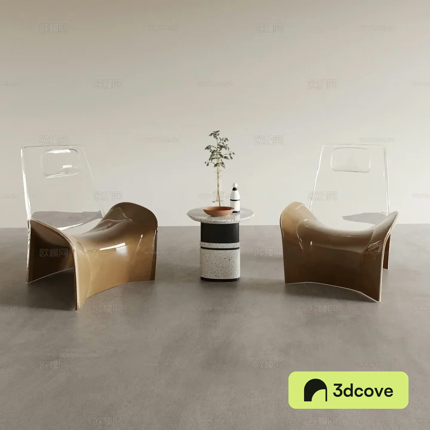 Modern leisure chair acrylic chair