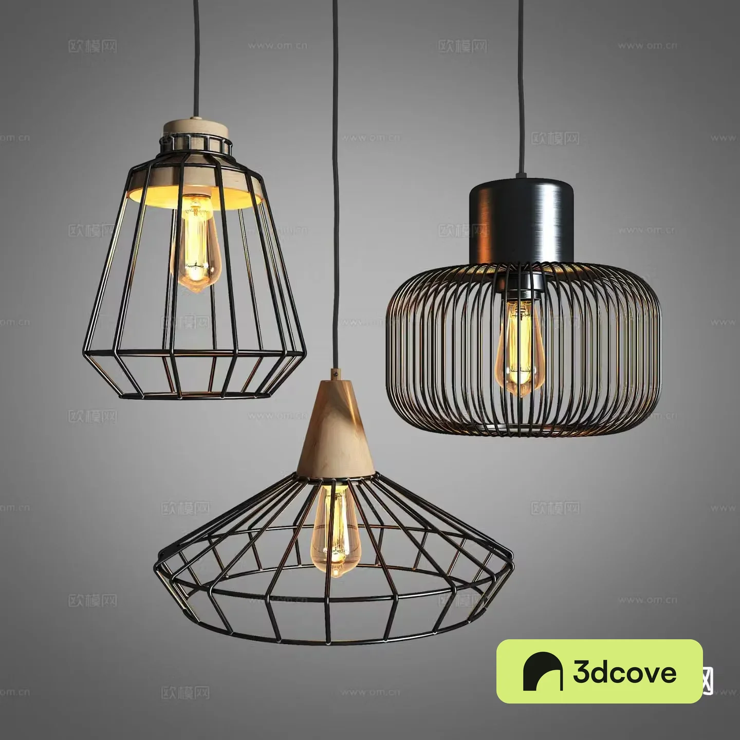 Industrial style iron chandelier indoor chandelier