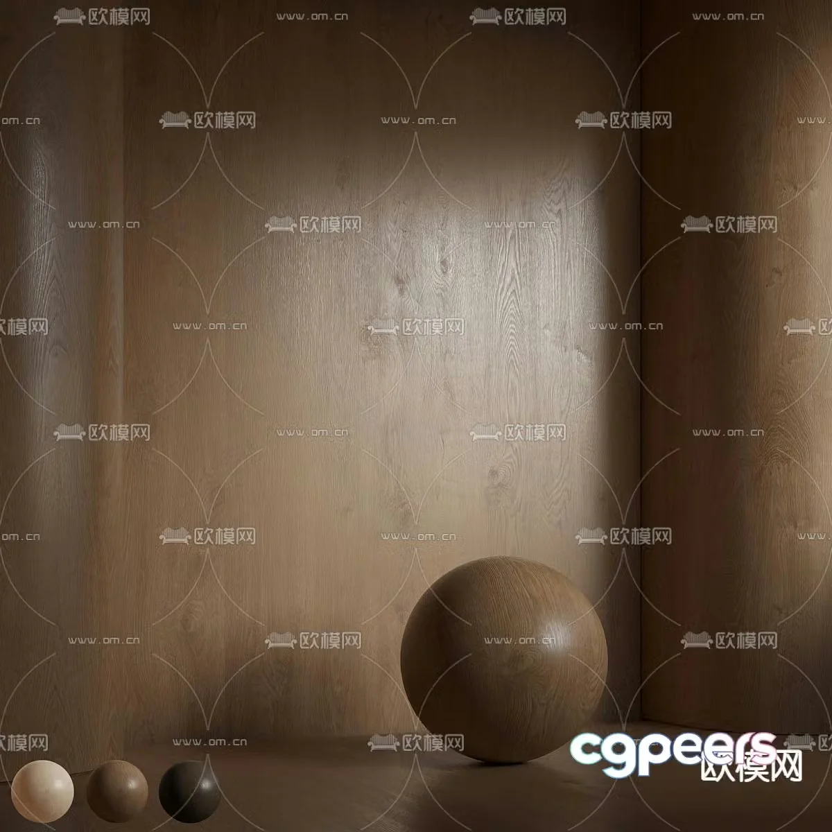 Wood veneer Wood floor 3d model