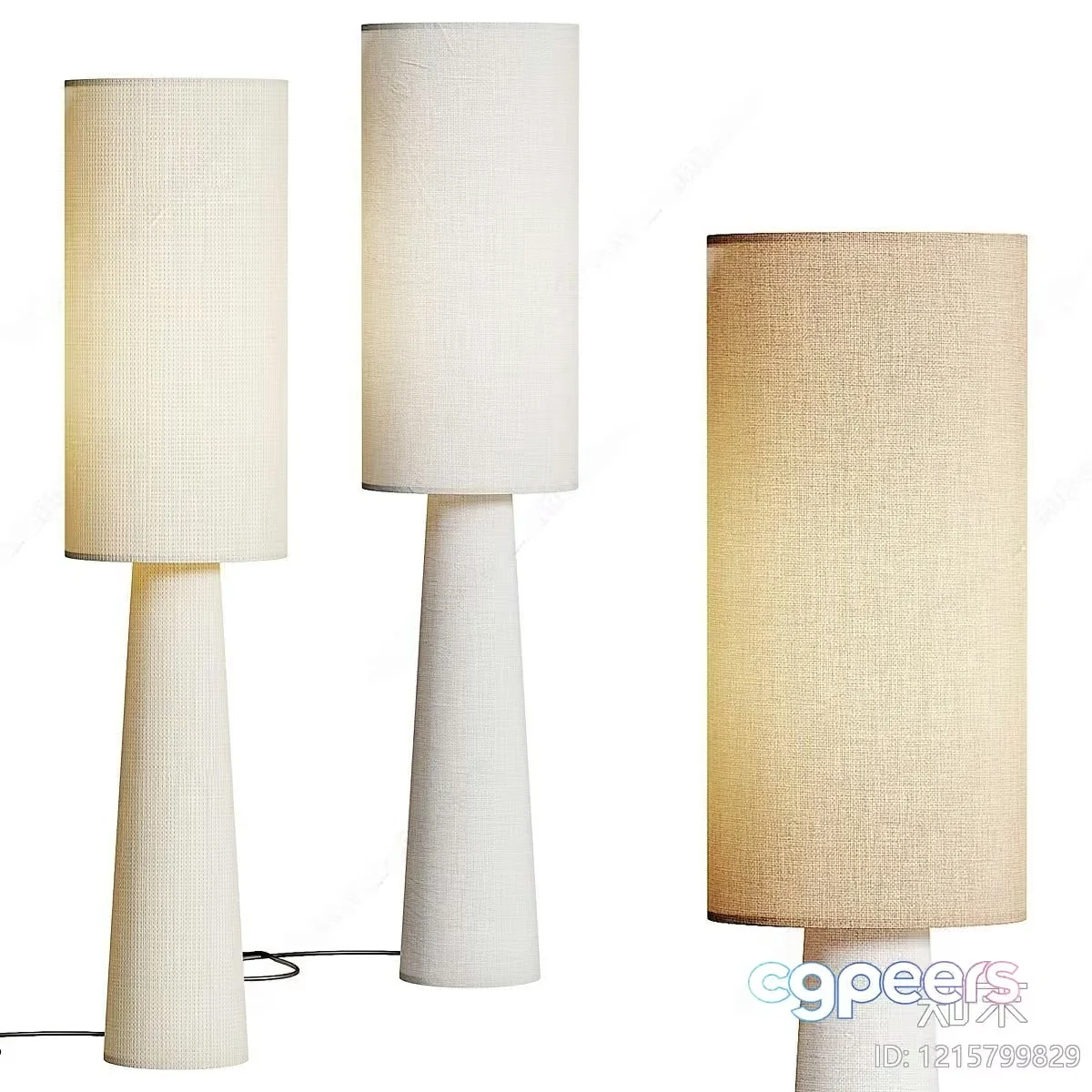 Modern Floor Lamps 3D Model – 14264 – VRAY Render