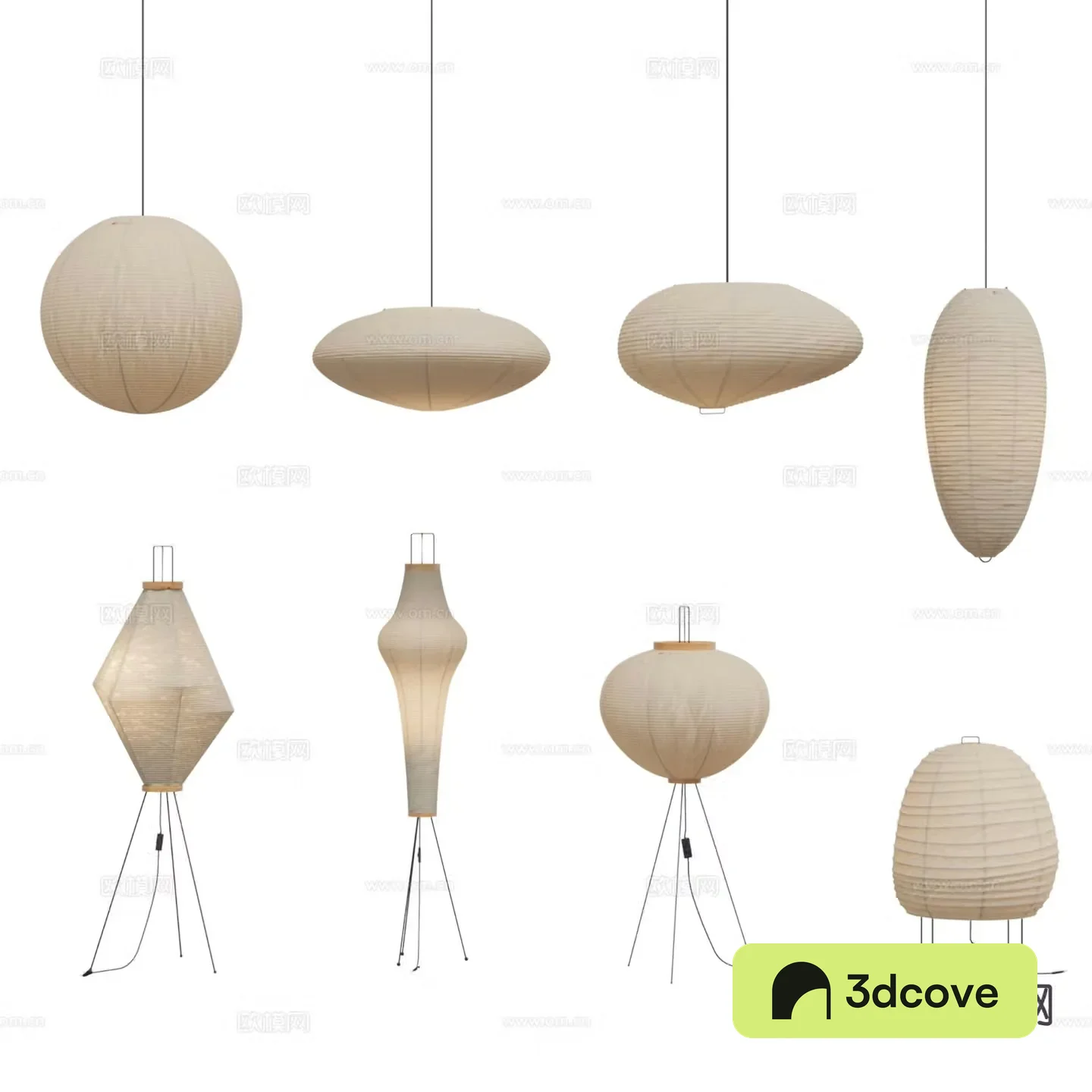 Wabi Sabi art chandelier floor lamp