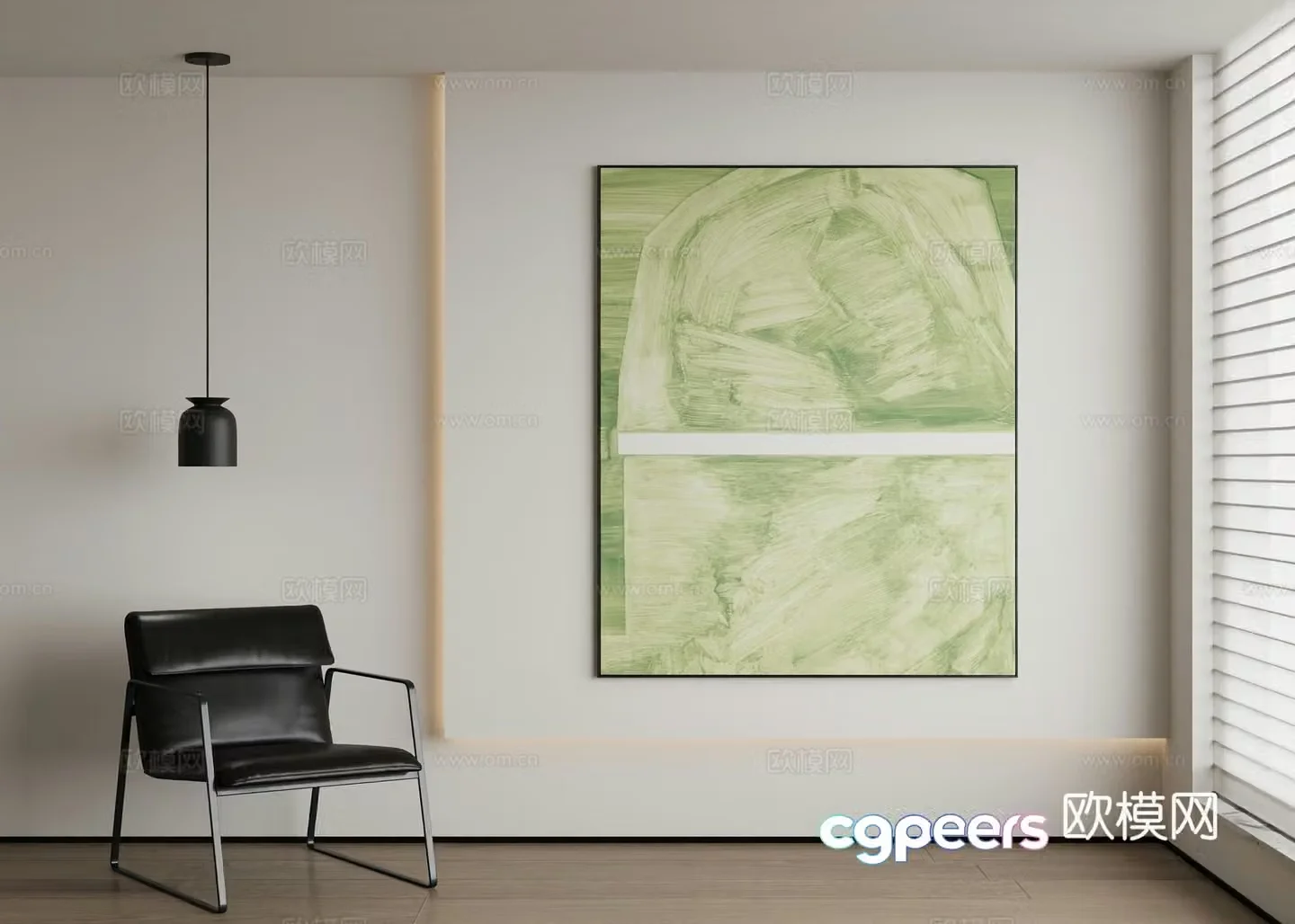 Modern decorative painting 3d model
