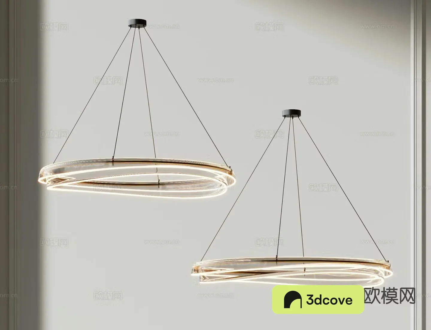 Modern light luxury chandelier ring chandelier