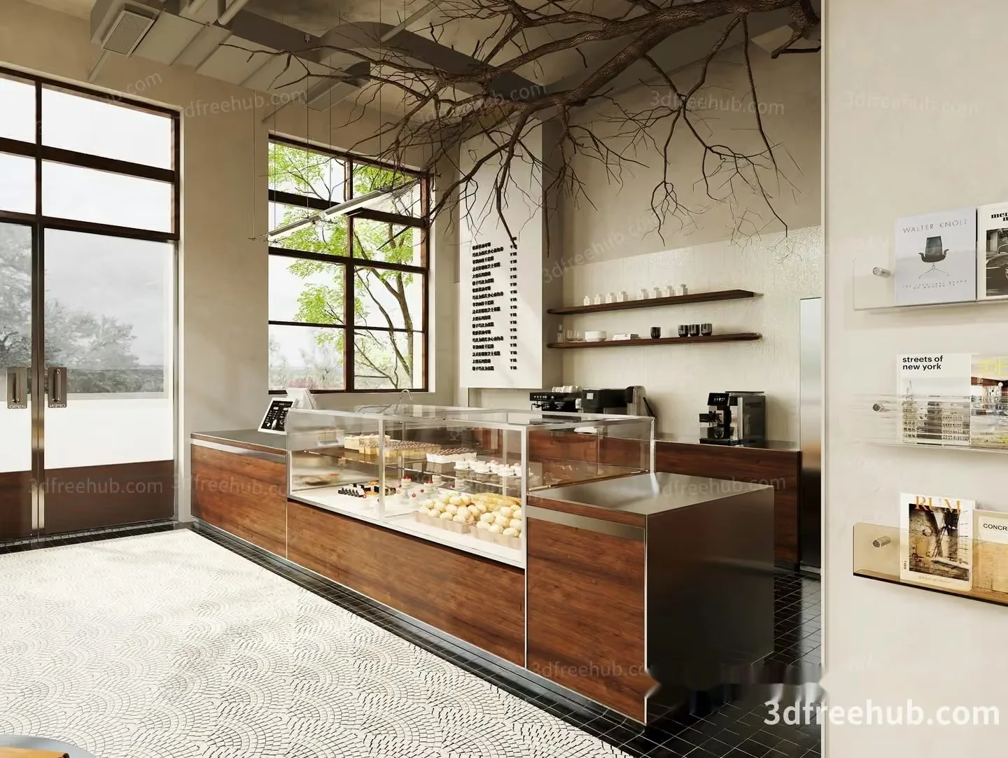 A Wooden Display Case 3D Model – 18676 – VRAY Render
